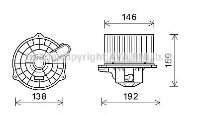 Imagine Electromotor, ventilatie interioara AVA QUALITY COOLING HY8554