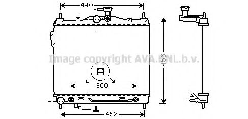 Imagine Radiator, racire motor AVA QUALITY COOLING HYA2100