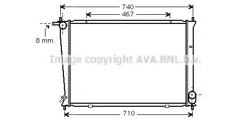 Imagine Radiator, racire motor AVA QUALITY COOLING HYA2148