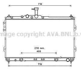 Imagine Radiator, racire motor AVA QUALITY COOLING HYA2402