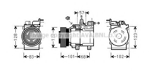 Imagine Compresor, climatizare AVA QUALITY COOLING HYAK123