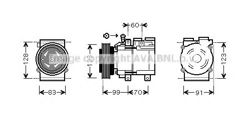 Imagine Compresor, climatizare AVA QUALITY COOLING HYAK138