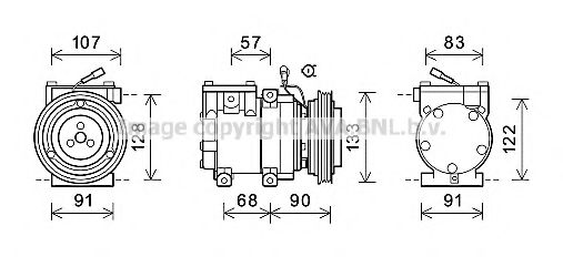 Imagine Compresor, climatizare AVA QUALITY COOLING HYAK287