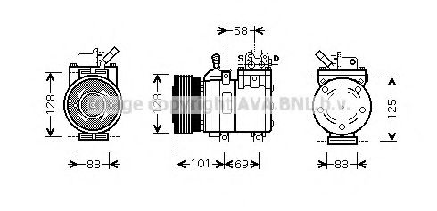 Imagine Compresor, climatizare AVA QUALITY COOLING HYK166