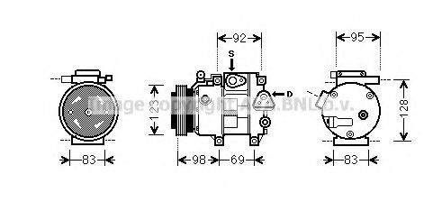 Imagine Compresor, climatizare AVA QUALITY COOLING HYK239