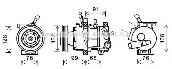 Imagine Compresor, climatizare AVA QUALITY COOLING HYK296
