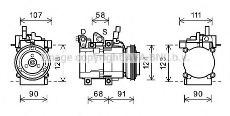 Imagine Compresor, climatizare AVA QUALITY COOLING HYK321