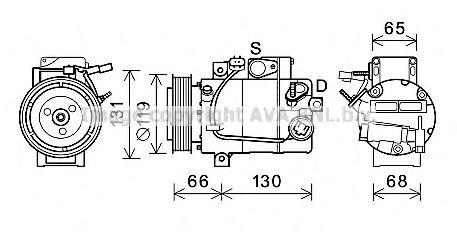 Imagine Compresor, climatizare AVA QUALITY COOLING HYK340