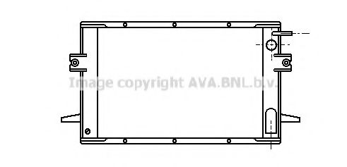 Imagine Radiator, racire motor AVA QUALITY COOLING IV2028