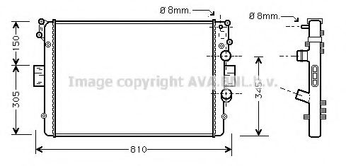 Imagine Radiator, racire motor AVA QUALITY COOLING IV2042