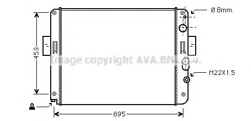 Imagine Radiator, racire motor AVA QUALITY COOLING IV2061