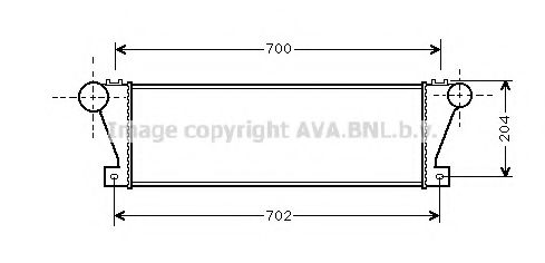 Imagine Intercooler, compresor AVA QUALITY COOLING IV4021