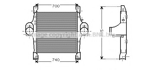 Imagine Intercooler, compresor AVA QUALITY COOLING IV4069