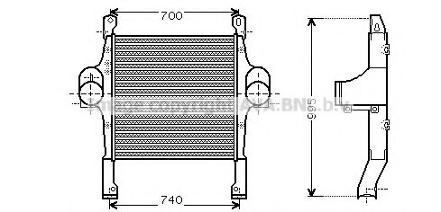 Imagine Intercooler, compresor AVA QUALITY COOLING IV4083