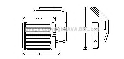 Imagine Schimbator caldura, incalzire habitaclu AVA QUALITY COOLING IV6052