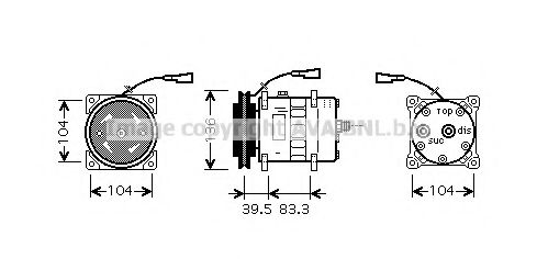 Imagine Compresor, climatizare AVA QUALITY COOLING IVAK093