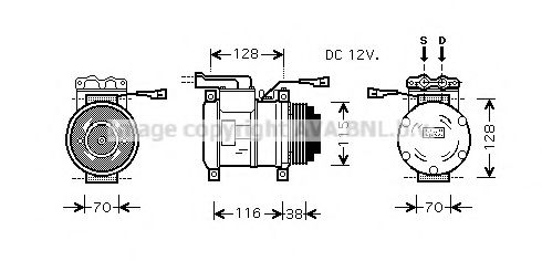 Imagine Compresor, climatizare AVA QUALITY COOLING IVK074