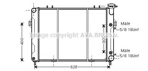 Imagine Radiator, racire motor AVA QUALITY COOLING JE2007