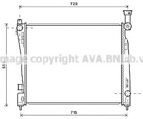 Imagine Radiator, racire motor AVA QUALITY COOLING JE2054