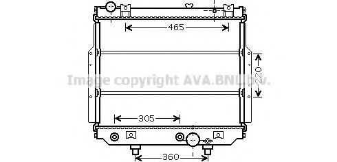 Imagine Radiator, racire motor AVA QUALITY COOLING JEA2038