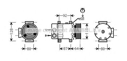 Imagine Compresor, climatizare AVA QUALITY COOLING JEAK047