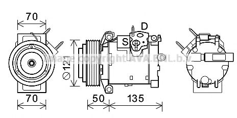 Imagine Compresor, climatizare AVA QUALITY COOLING JEK066