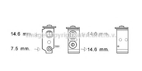 Supapa expansiune, clima AVA QUALITY COOLING KA1268