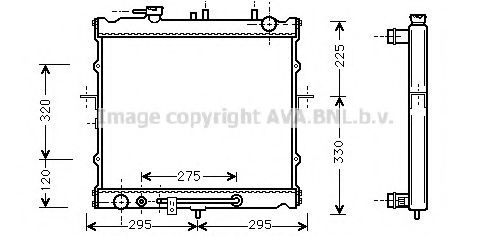 Imagine Radiator, racire motor AVA QUALITY COOLING KA2023