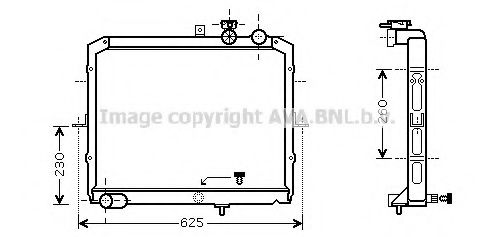 Imagine Radiator, racire motor AVA QUALITY COOLING KA2033