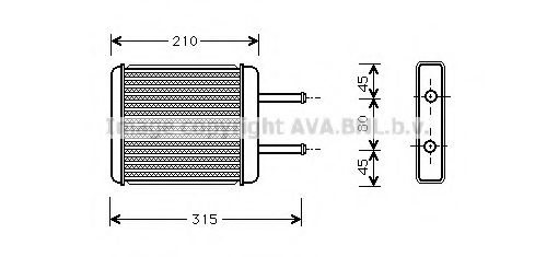 Imagine Schimbator caldura, incalzire habitaclu AVA QUALITY COOLING KA6007