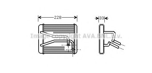 Imagine Schimbator caldura, incalzire habitaclu AVA QUALITY COOLING KA6048