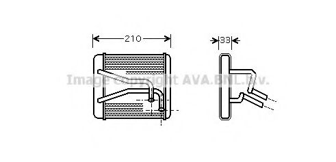 Imagine Schimbator caldura, incalzire habitaclu AVA QUALITY COOLING KA6049