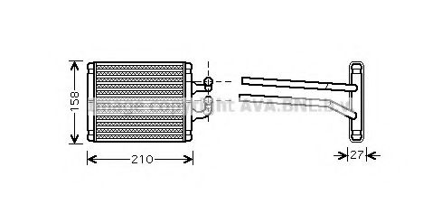 Imagine Schimbator caldura, incalzire habitaclu AVA QUALITY COOLING KA6067