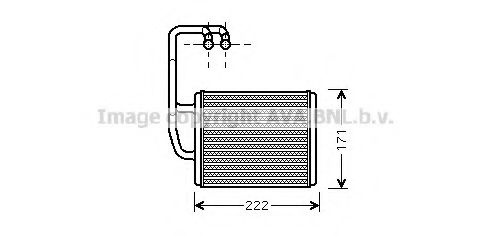 Imagine Schimbator caldura, incalzire habitaclu AVA QUALITY COOLING KA6076