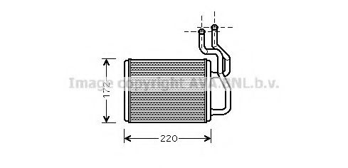 Imagine Schimbator caldura, incalzire habitaclu AVA QUALITY COOLING KA6088