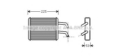 Imagine Schimbator caldura, incalzire habitaclu AVA QUALITY COOLING KA6109