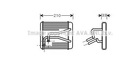 Imagine Schimbator caldura, incalzire habitaclu AVA QUALITY COOLING KA6116