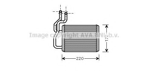 Imagine Schimbator caldura, incalzire habitaclu AVA QUALITY COOLING KA6118