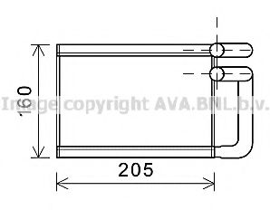 Imagine Schimbator caldura, incalzire habitaclu AVA QUALITY COOLING KA6197