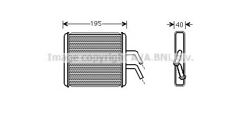 Imagine Schimbator caldura, incalzire habitaclu AVA QUALITY COOLING KA6265