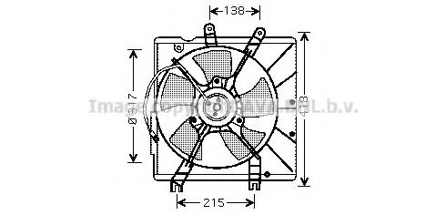 Imagine Ventilator, radiator AVA QUALITY COOLING KA7504