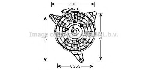 Imagine Ventilator, radiator AVA QUALITY COOLING KA7510