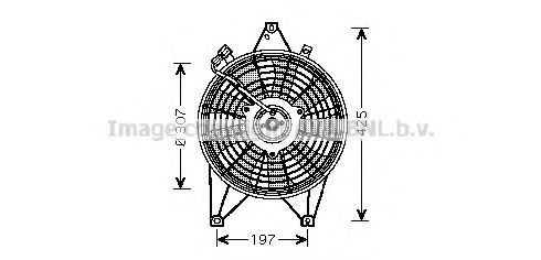 Imagine Ventilator, radiator AVA QUALITY COOLING KA7511