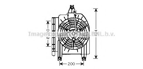 Imagine Ventilator, radiator AVA QUALITY COOLING KA7514