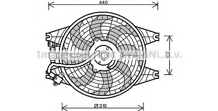 Imagine Ventilator, radiator AVA QUALITY COOLING KA7518