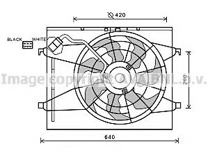 Imagine Ventilator, radiator AVA QUALITY COOLING KA7523