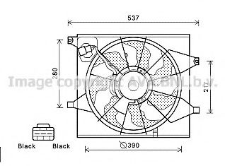 Imagine Ventilator, radiator AVA QUALITY COOLING KA7525