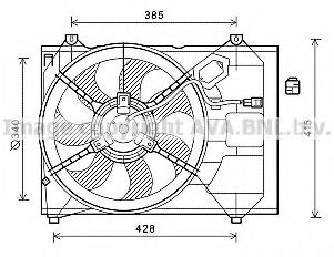 Imagine Ventilator, radiator AVA QUALITY COOLING KA7533