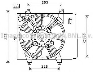 Imagine Ventilator, radiator AVA QUALITY COOLING KA7534