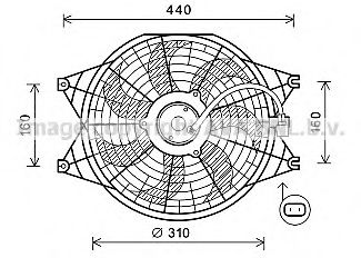 Imagine Ventilator, radiator AVA QUALITY COOLING KA7537